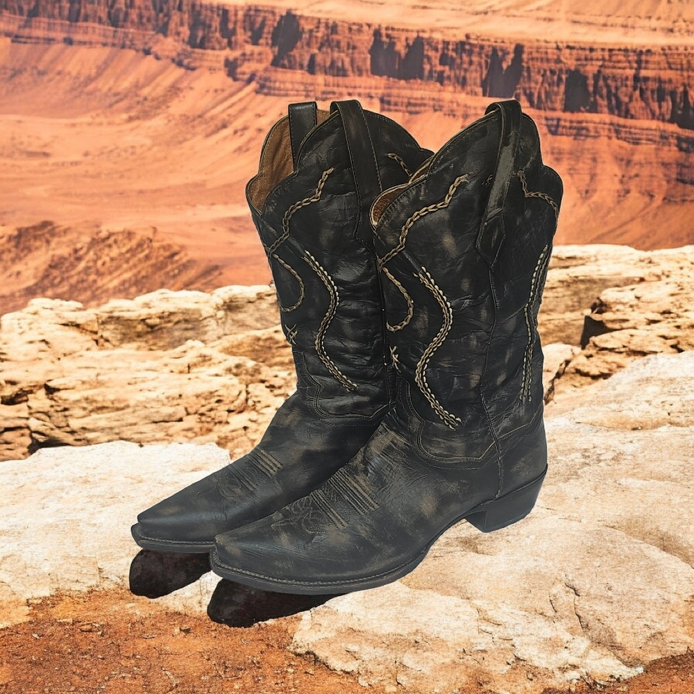 Dan Post "Tyree" Distressed 10.5 D Cowboy Boots